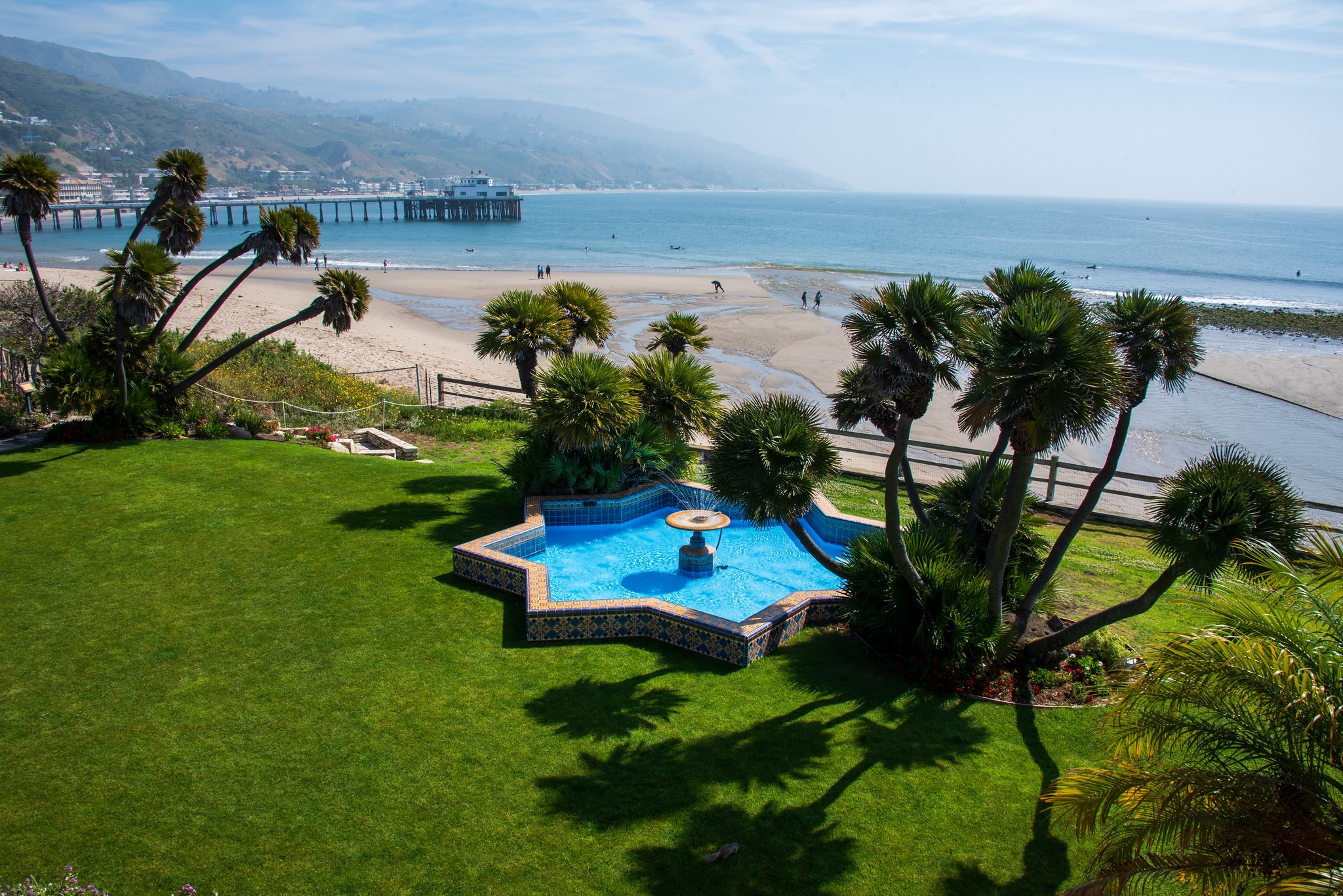 Pacific Ocean view from the Adamson House in Malibu